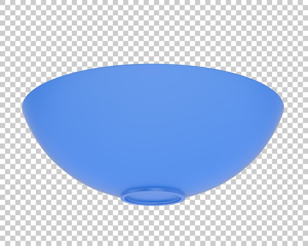 Cuenco para servir en la ilustración de renderizado 3d de fondo transparente