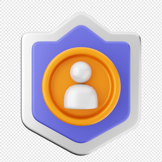 Cuenta de usuario de protección de seguridad de escudo 3D