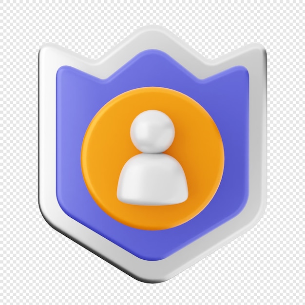 Cuenta de usuario de protección de seguridad de escudo 3D