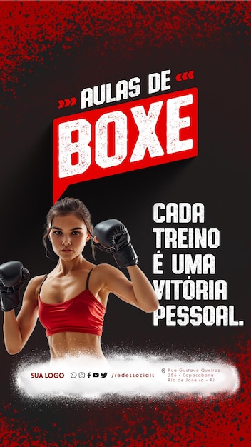 PSD cuento aulas de boxe