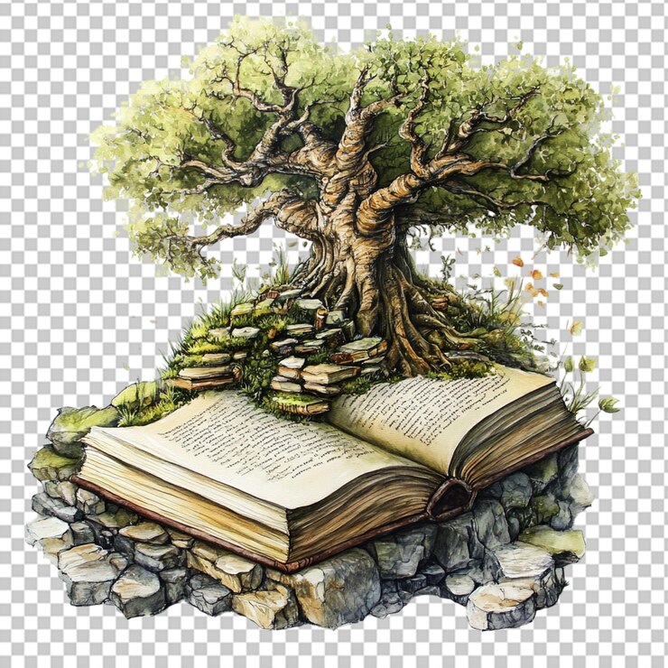 PSD cuento de cuentos del día del libro