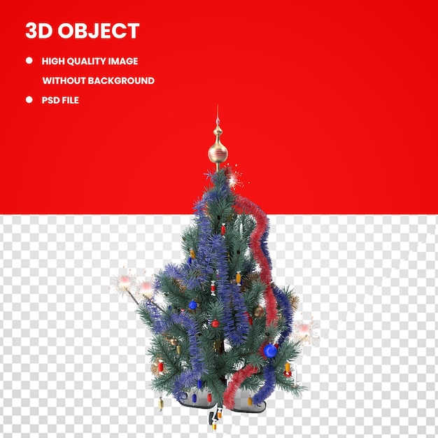 PSD cuentos del árbol de navidad de oropel