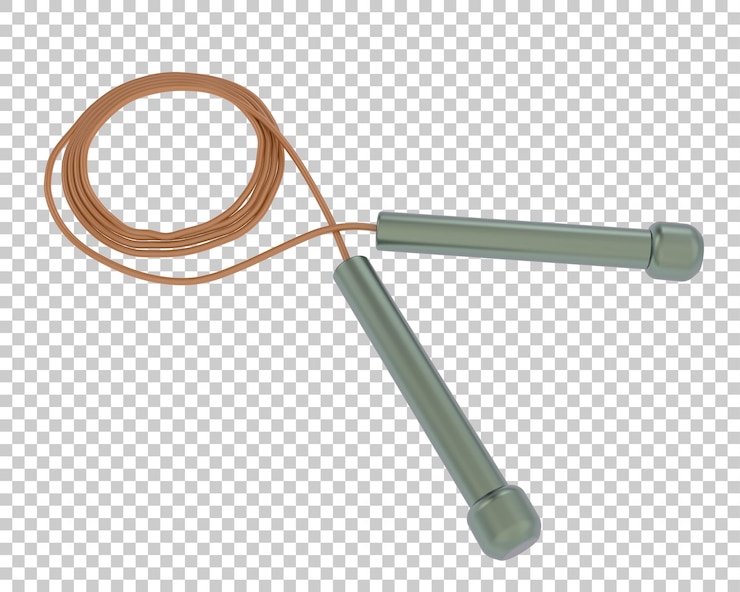 PSD cuerda elástica en la ilustración de renderizado 3d de fondo transparente