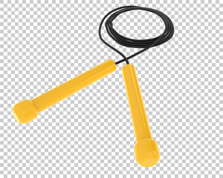 PSD cuerda elástica en la ilustración de renderizado 3d de fondo transparente
