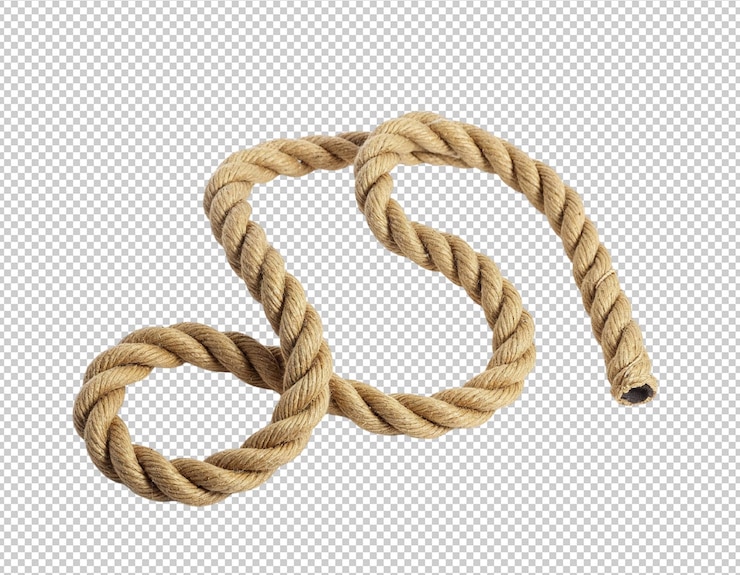 PSD cuerdas retorcidas de color beige