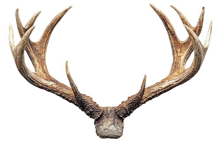 PSD el cuerno de ciervo es un símbolo de la majestad de la naturaleza