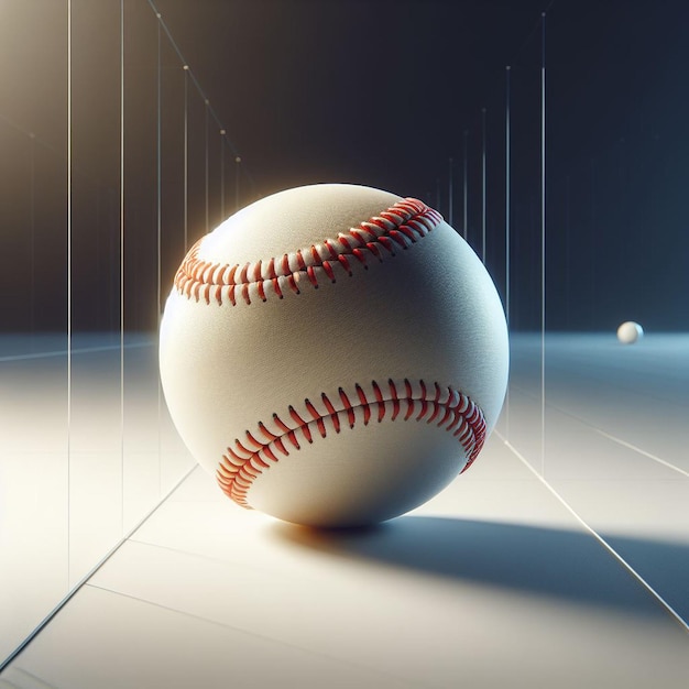 PSD cuero de arte vectorial hiperrealista utilizado esfera de béisbol fondo blanco aislado
