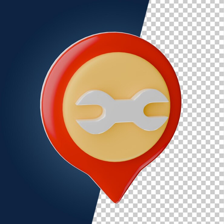PSD cuidado automático y lavado de iconos 3d render clipart