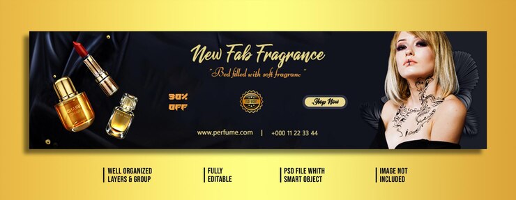 PSD cuidados com a pele beleza produtos cosméticos vendas mídias sociais web post banner modelo de design