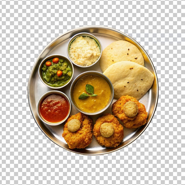 PSD la cuisine indienne isolée sur un fond transparent