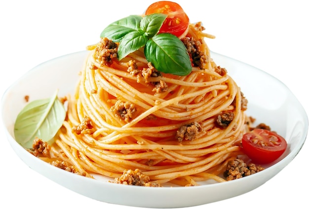 PSD cuisine italienne spaghetti végétaliens plat italien pâtes