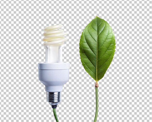 PSD cultivo de árboles con bombilla con luz solar en la naturaleza ahorro de energía y concepto ecológico