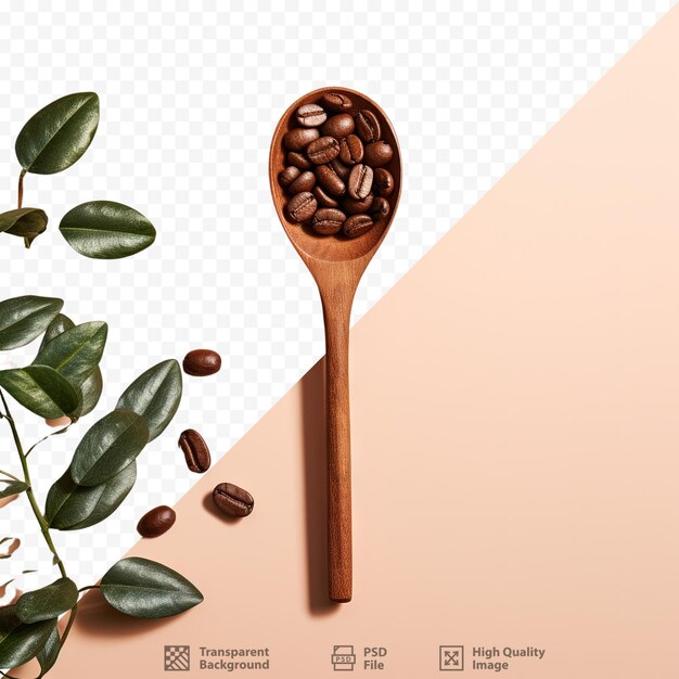 PSD cultivos de café en cucharas