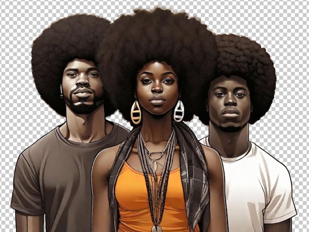 PSD culture afro-américaine blm noir et fier activisme pour les droits de l'homme