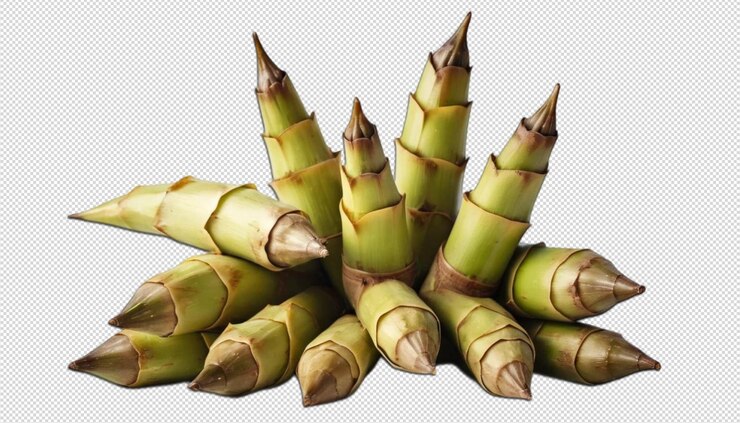 PSD el cúmulo de brotes de bambú alcanza el cielo