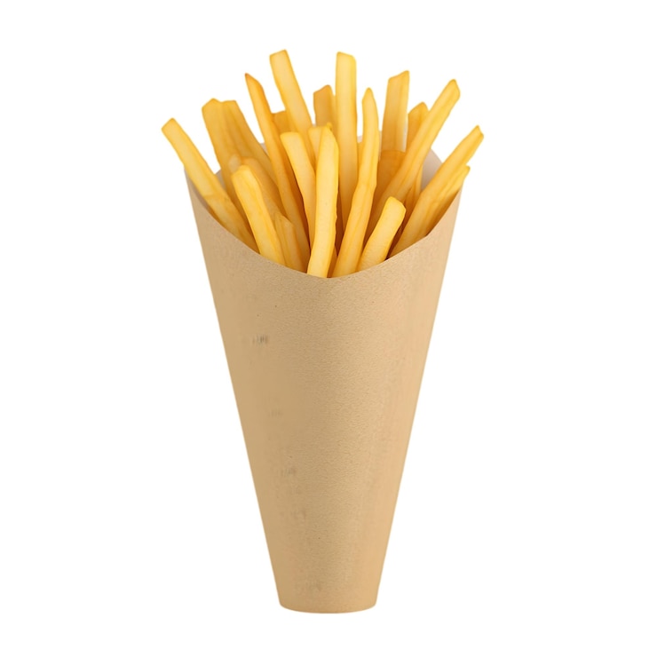 PSD cup of french fries isolated on white background highquality fast food snack illustration for re