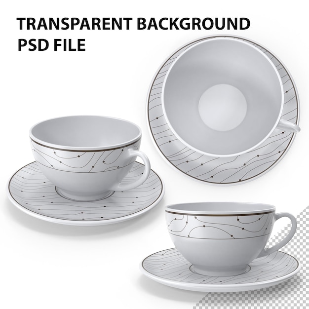 PSD cup und saucer png