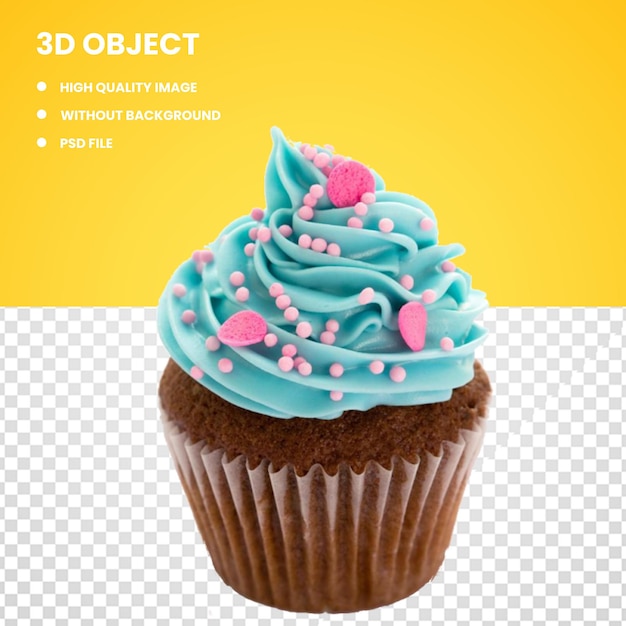 Cupcake PSD com coberturas
