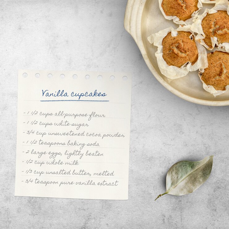 Cupcake recipe mock up
