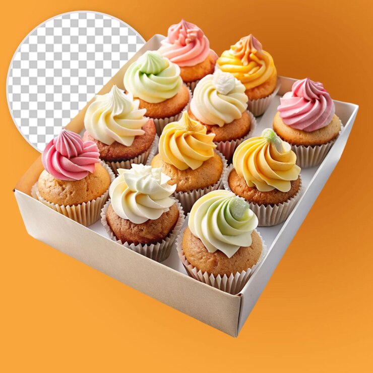 cupcakes in a cake package