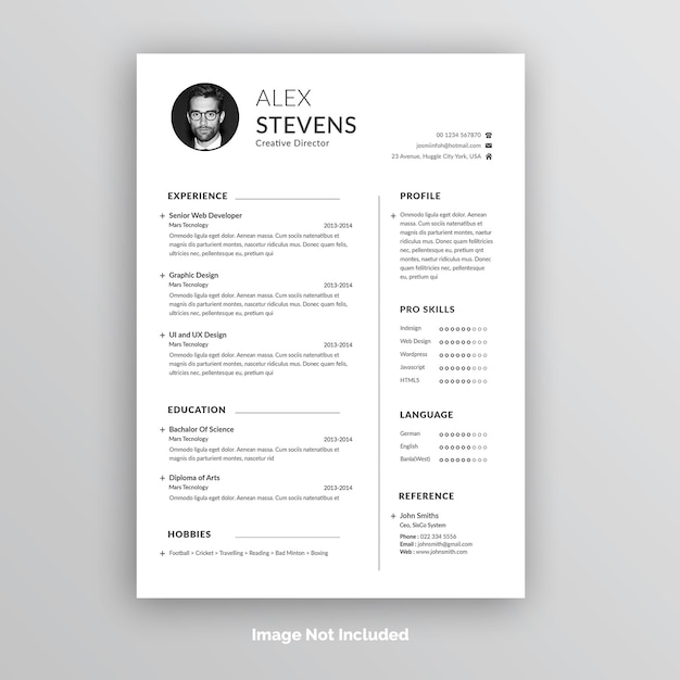 Curriculum creativo o modello cv