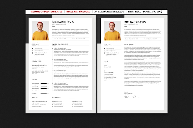 Currículum minimalista o plantilla de cv