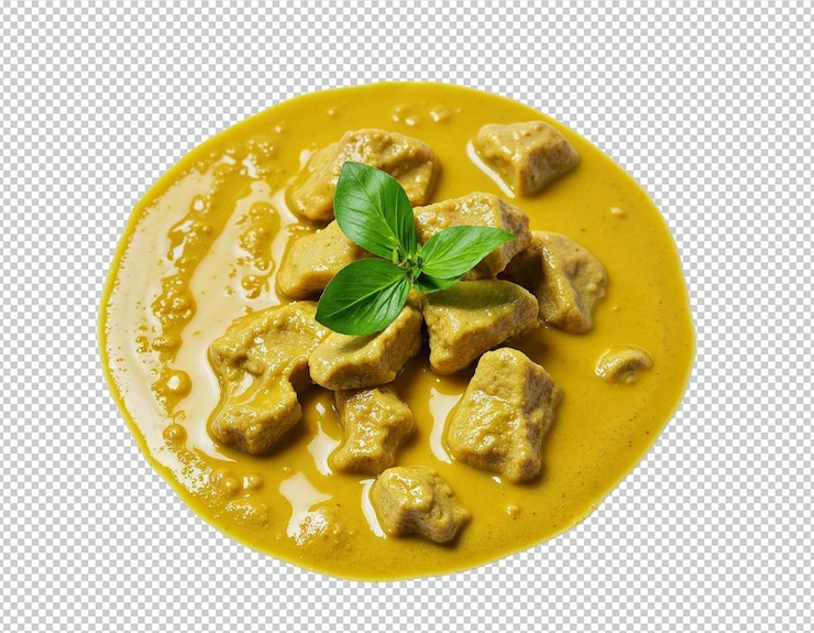 PSD curry amarillo de pollo