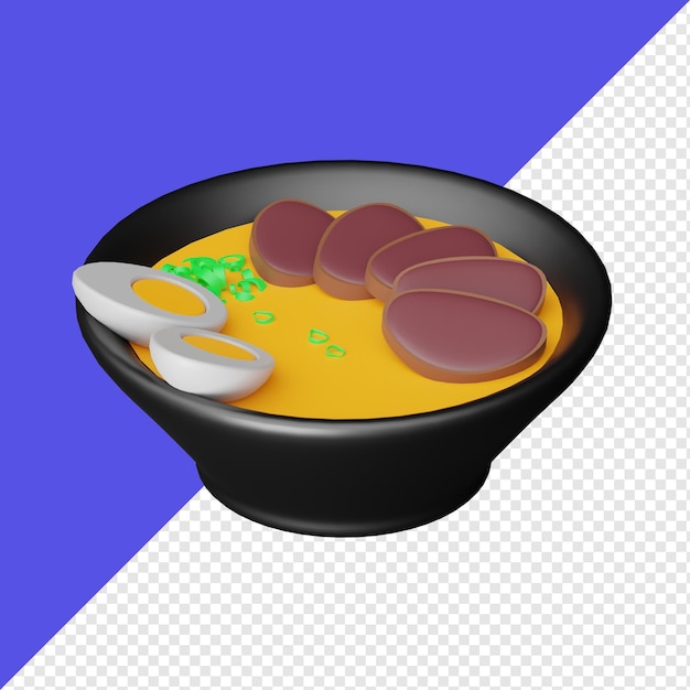 Curry Food 3d Objet Réaliste Design Vector Icon Illustration