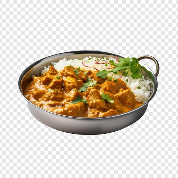 PSD curry isolé sur un fond transparent