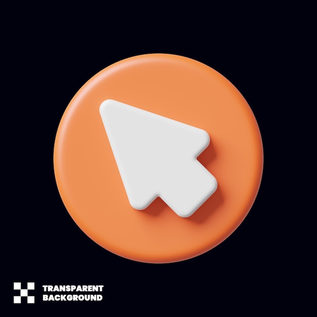 Cursor Flecha Puntero Icono 3D
