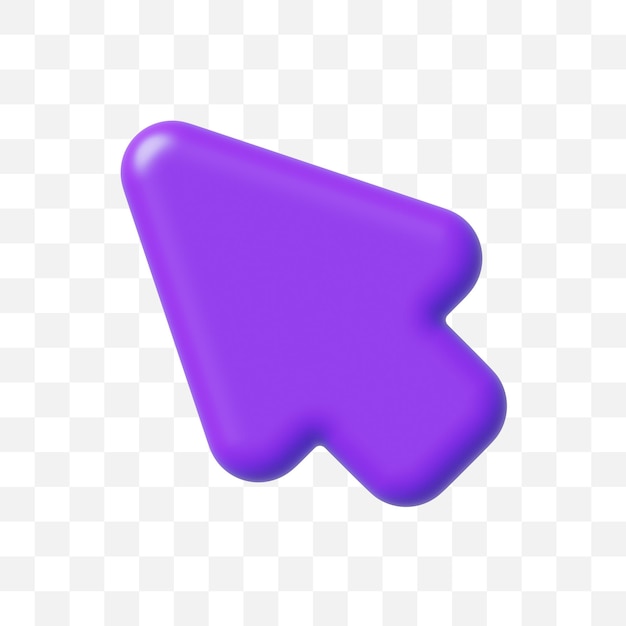 Cursor-Pfeil-Zeiger-Symbol 3D