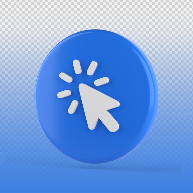 Cursor pointer 3d UI icon