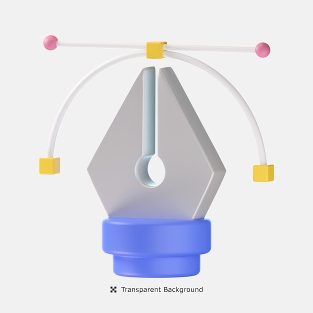 Curvature tool 3d render illustration