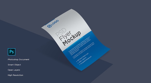 Curve Flyer e Pôster Mockup Design