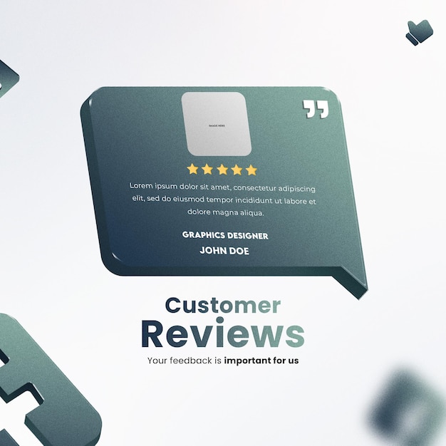 Customer Reviews and Testimonials Template