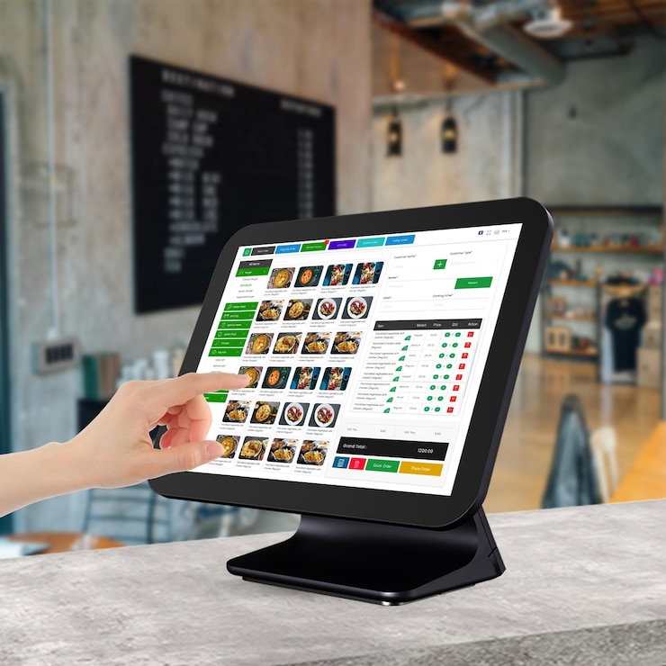 PSD customizable pos terminal mockup template