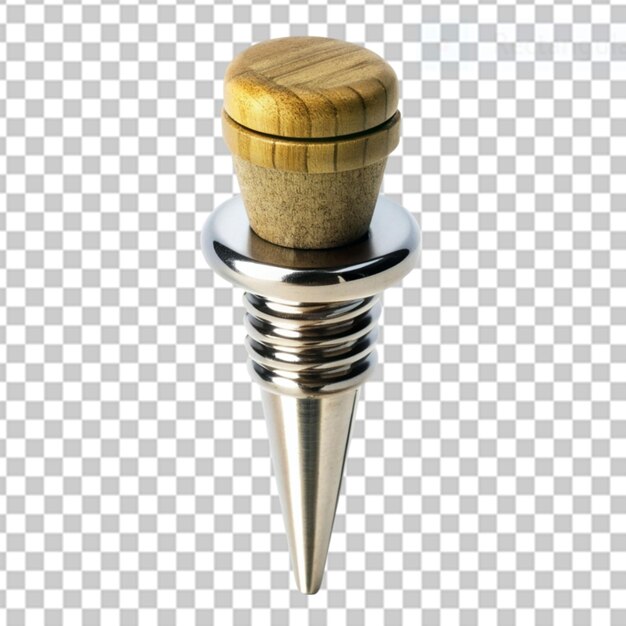 PSD customized wine stopper on transparent background