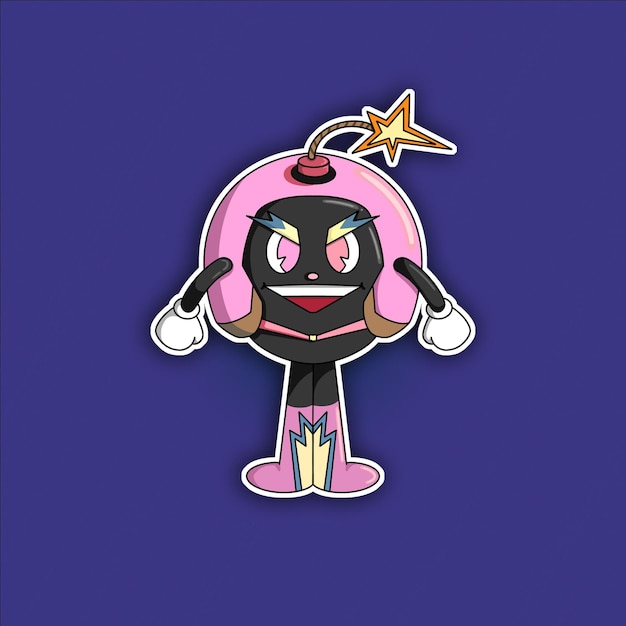 Cute Bombit Maskottchen Cute Zeichentrickfigur
