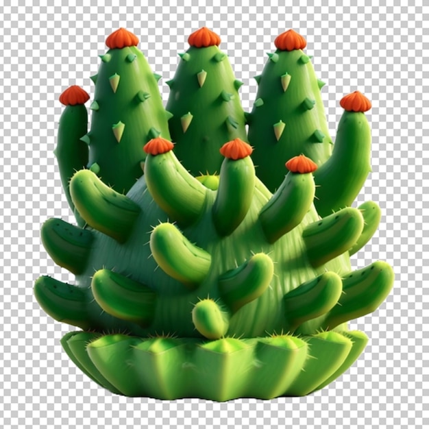 PSD cute cactus plant png