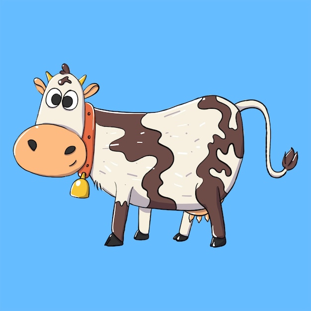 Cute Cartoon Cow per la progettazione di manifesti
