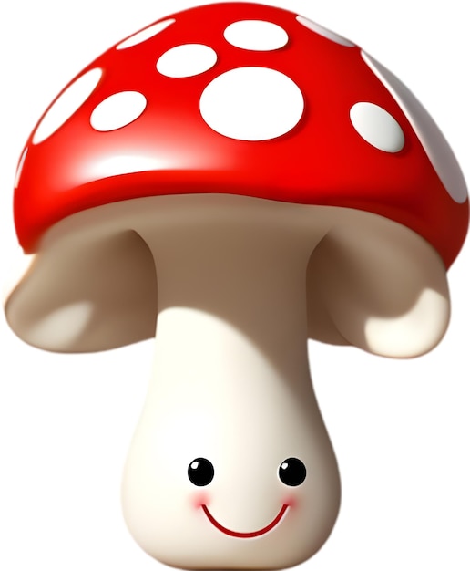 PSD cute cartoon mushroom icon