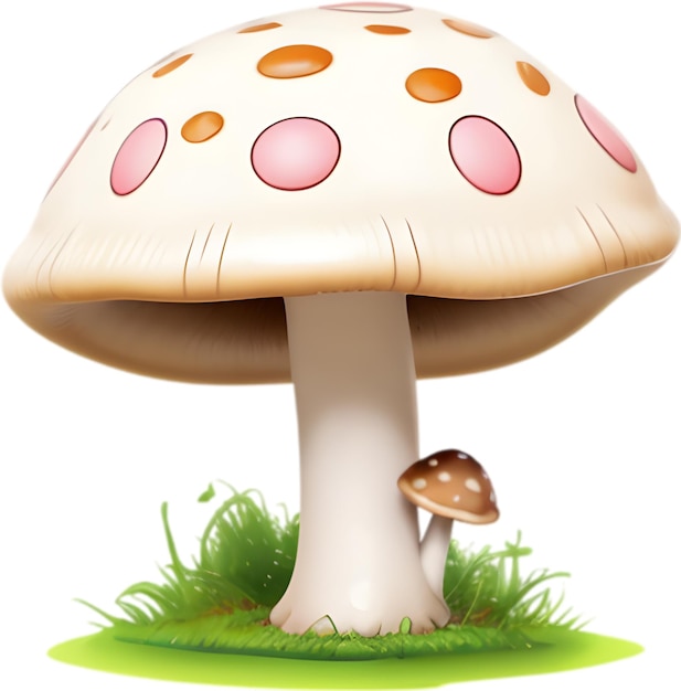 PSD cute cartoon mushroom icon