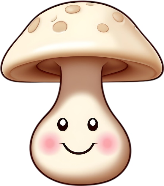 PSD cute cartoon mushroom icon