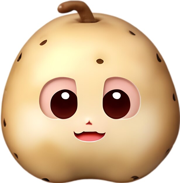 PSD cute cartoon potato icon