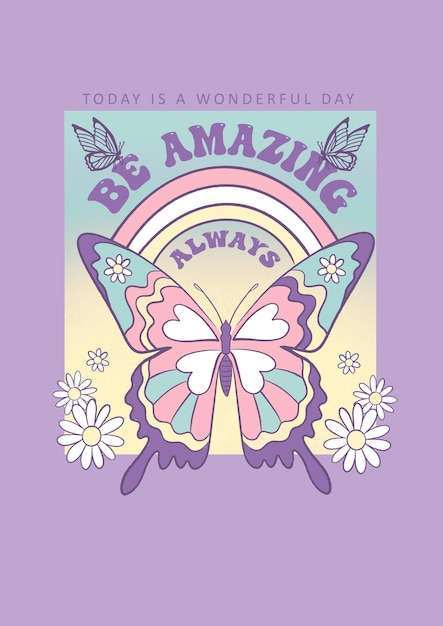 cute colorful butterfly