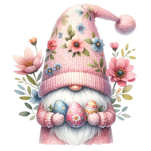 PSD cute gnome ostertag clipart-illustration