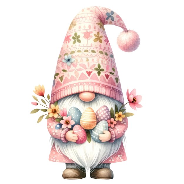 PSD cute gnome ostertag clipart-illustration