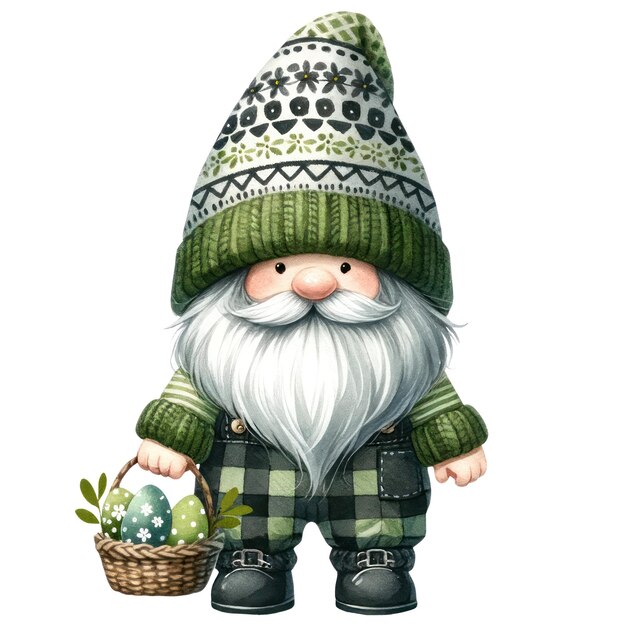 PSD cute gnome ostertag clipart-illustration