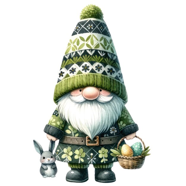 PSD cute gnome ostertag clipart-illustration