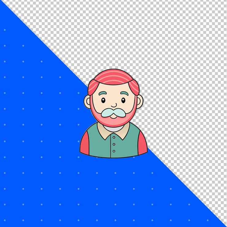 PSD cute mascotte di cartoni animati png sfondo trasparente